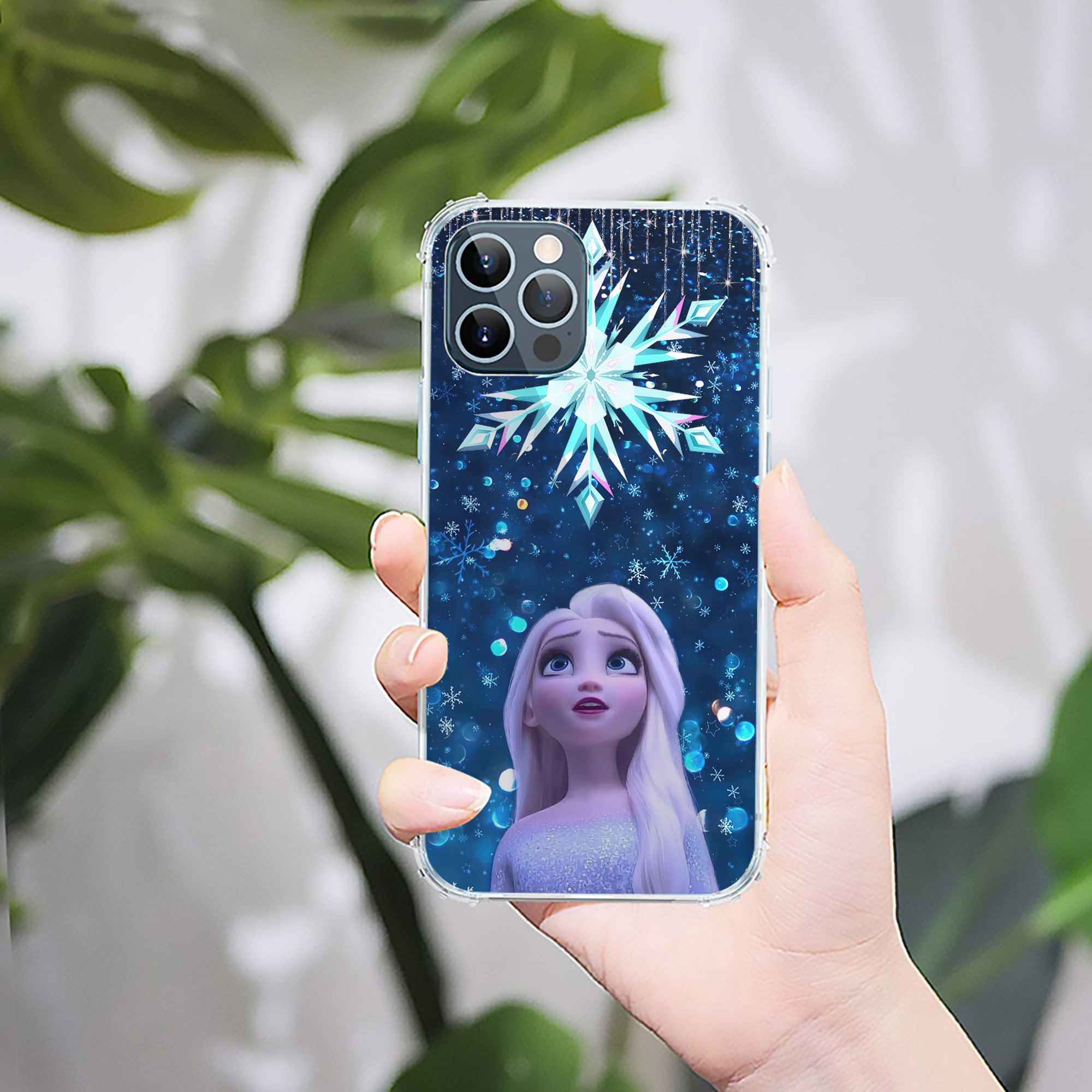 （画像用） アナと雪の女王 アンナ エルサ Frozen Anna Elsa 【iPhone 12シリーズ対応】透明スマホケース（クリアソフトケース）